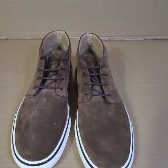 Tod's Suede Brown Desert Boot Sneaker Casual Men Sz 12 - Picture 4 of 16